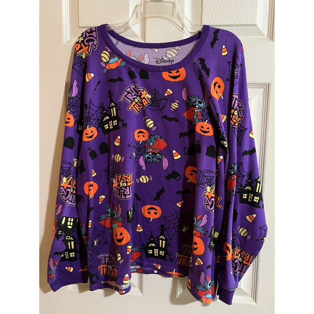 Disney LILO and Stitch Trick Or Treat Halloween Shirt , Pj Shirt , Purple ,3x‎ - Picture 2 of 5
